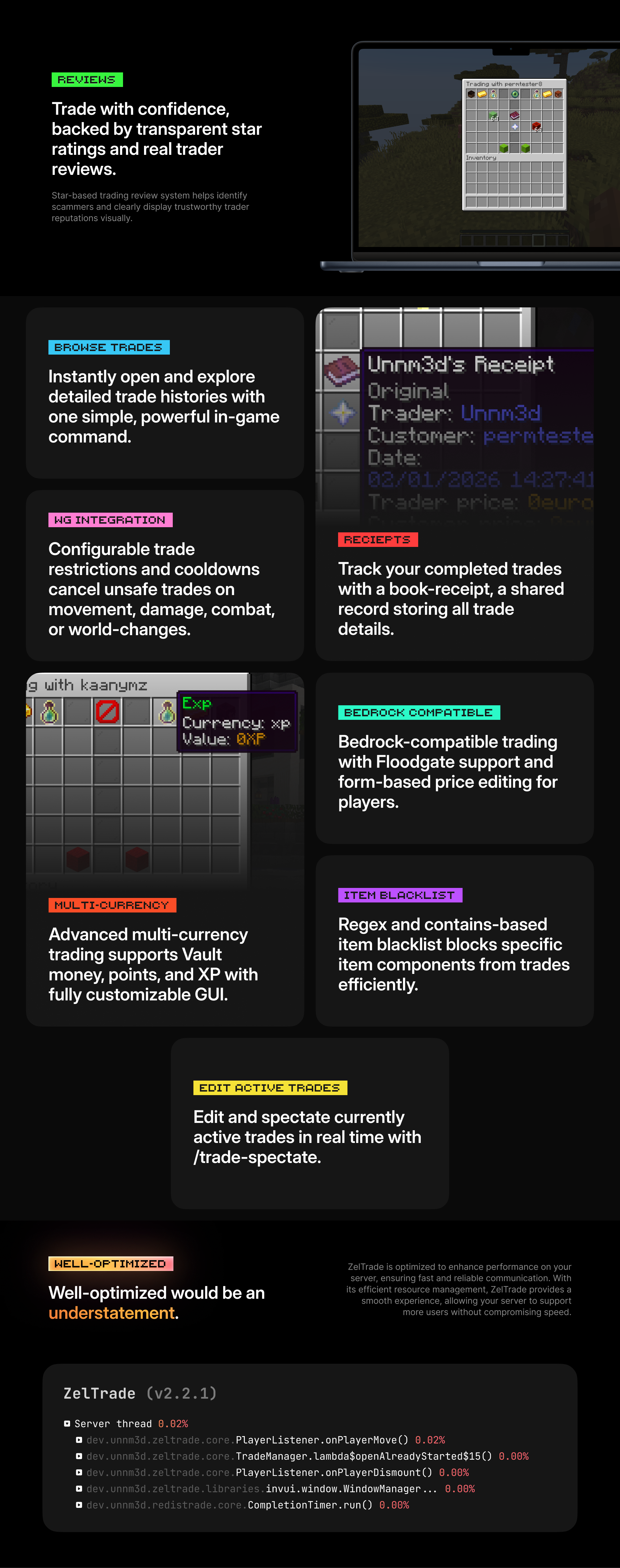 ZelTrade | SpigotMC - High Performance Minecraft Software